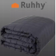 Ковдра сенсорна обтяжувана Ruhhy 200х150см 6кг сіра