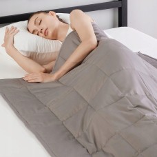 Ковдра обтяжувана сенсорна Fitness-Home 120х180 см 6,8 кг сіра
