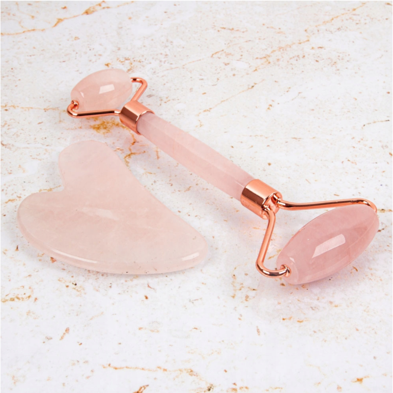 Набір для масажу Gua Sha inSPORTline Rosado Pro Set рожевий