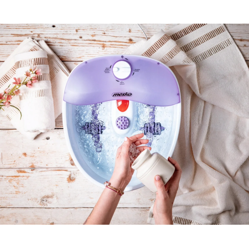 Гідромасажер для ніг Mesko PRO Massage фіолетовий 75 Вт