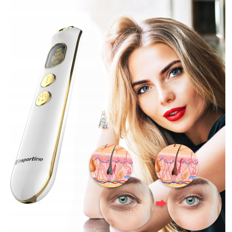 Апарат для масажу навколо очей inSPORTline Eyewish білий
