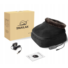 Масажер-грілка 2в1 для ніг та спини Snailax SL-552S чорний