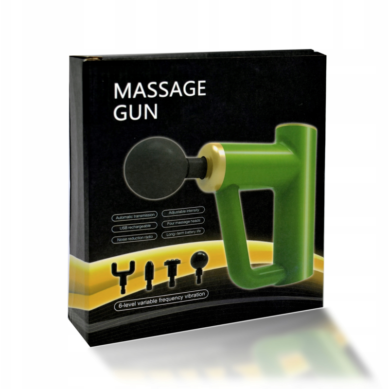 Масажер-пістолет для тіла MASSAGE Power Gun чорний