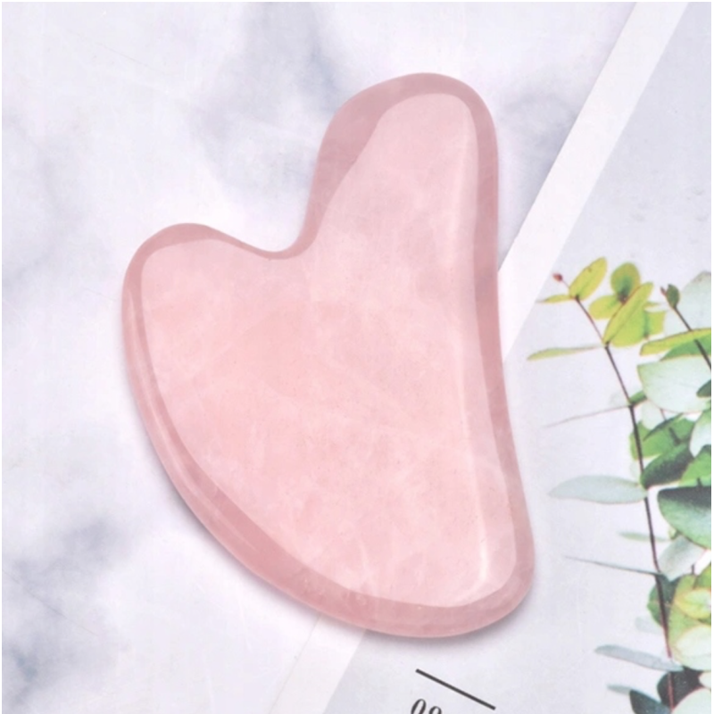 Масажер Gua Sha для обличчя Belleco рожевий