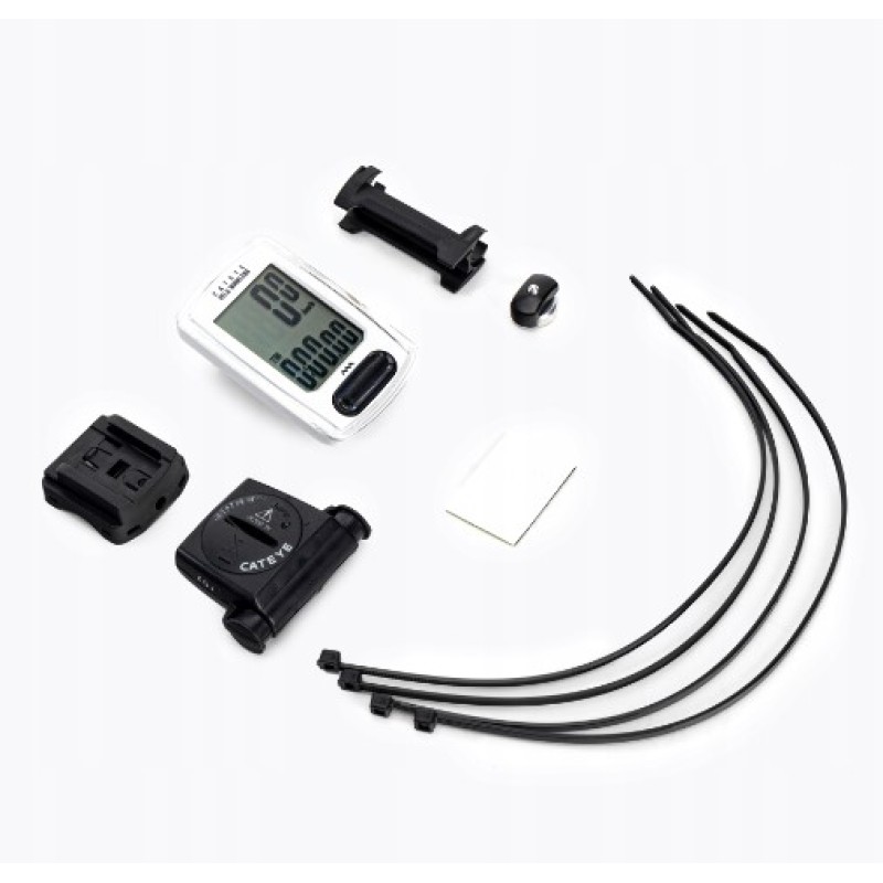 Велокомп'ютер бездротовий CatEye Wireless білий