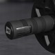 Колесо тренажерне Hop-Sport одинарне для преса 32,5 см х 15,2 см чорний, червоний  + килимок