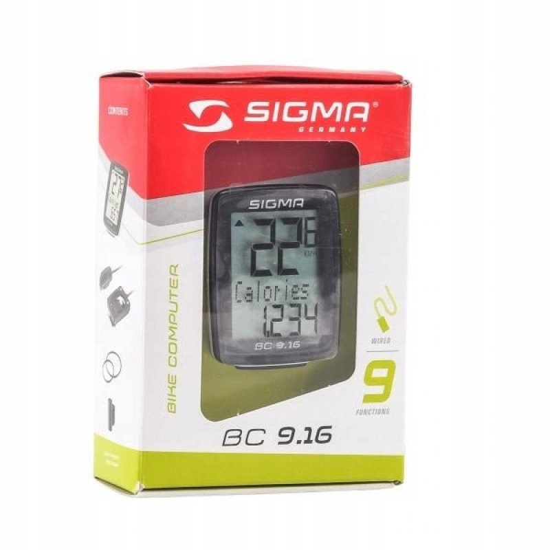 Велокомп'ютер бездротовий Sigma Sport BC 9.16