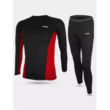 Комплект термобілизни чоловічий Hi-Tec Kamo Set чорно-червоний розмір M, L, XL, XXL
