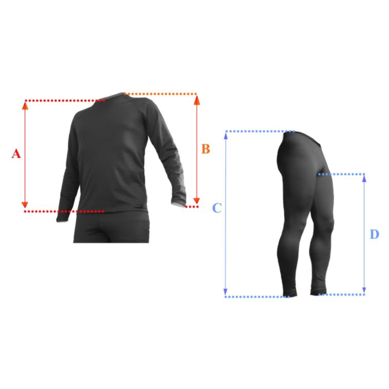 Комплект термобілизни чоловічий Hornhill Moss чорний розміри M, L, XL