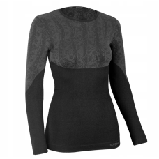 Комплект термобілизни жіночий Spokey Flora фіолетово-сірий розміри S/M, M/L, L/XL