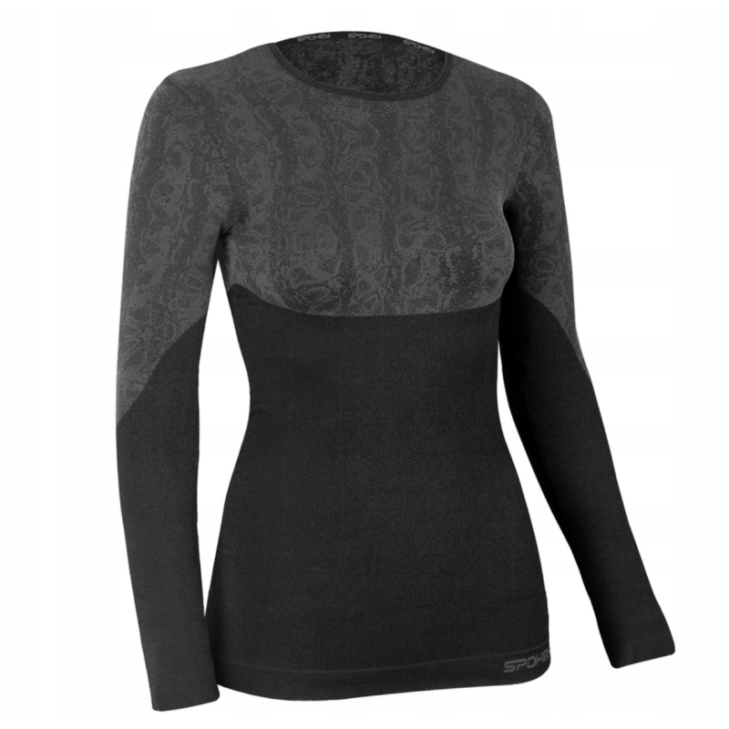 Комплект термобілизни жіночий Spokey Flora фіолетово-сірий розміри S/M, M/L, L/XL
