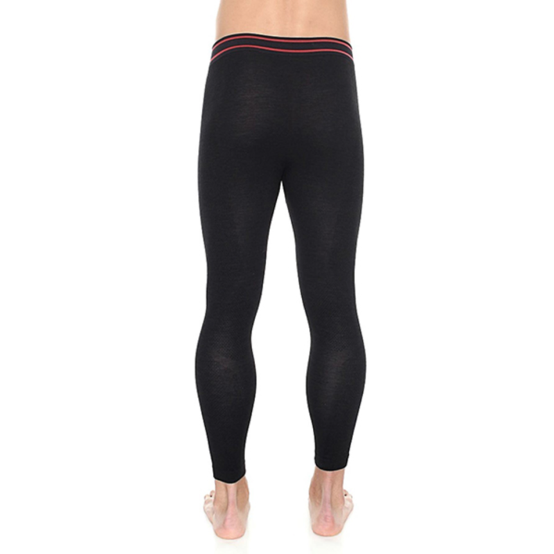 Легінси термоактивні чоловічі Brubeck Active Wool чорний розмір L, XL