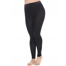 Легінси термоактивні жіночі Brubeck Active Wool чорний розмір S, M