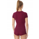 Футболка термоактивна жіноча Brubeck Merino Wool бордова розмір М