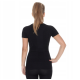 Футболка термоактивна жіноча Brubeck Merino Wool чорна розміри М, XL