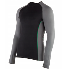 Сорочка термоактивна з довгим рукавом Skyline чорна розміри M, L, XL, XXL, 3XL, 4XL