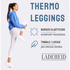 Легінси термоактивні жіночі Ladeheid білі розміри S, M