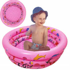 Басейн надувний круглий Toys 100х100см рожевий