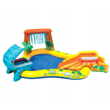 Басейн надувний Intex 57444 Ігровий центр Dinosaur II 249x191x109см