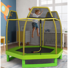 Батут із сіткою Goplus 223 x 223 x 186 зелений
