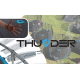 Батут із сіткою Thunder FT 14 (427-435 см) блакитний