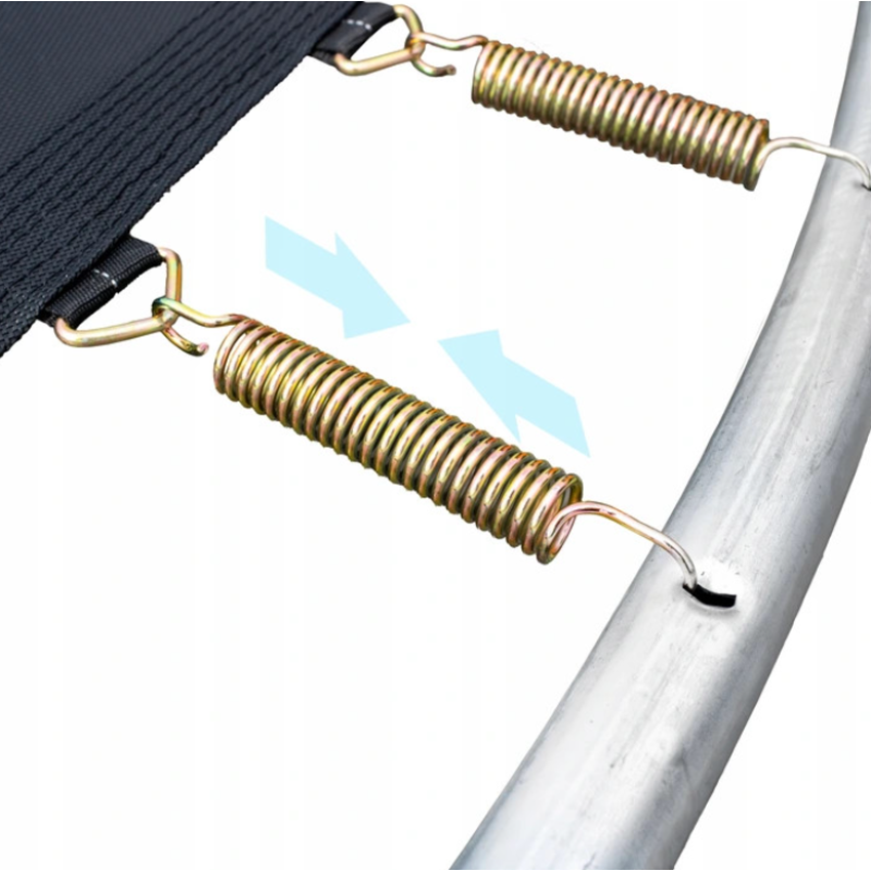 Батут із сіткою та драбиною Fit-Net 255 см FT8 (244-252 см), чорний