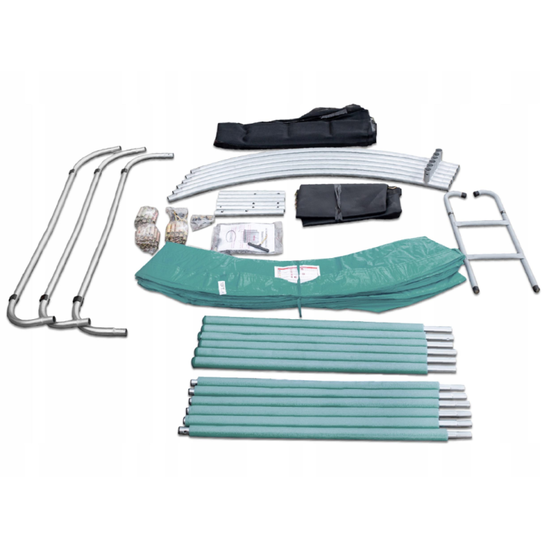 Батут із сіткою FIT-NET 435 см FT 14 (427-435 см) зелений
