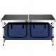 Туристичний стіл Springos 47x120x71см чорний + сумка