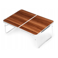 Стіл складаний ModernHome металевий прямокутний 60x40x24см, коричневий