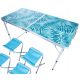 Стіл туристичний розкладний GOTEL 60x120x70см + 4 стільці, блакитний