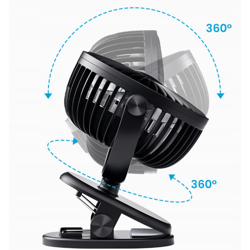 Вентилятор Mini Desk Fan батарея 2800 мАг для офісу