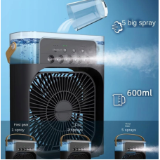 Настільний вентилятор Q-ele Mist портативний з LED-підсвіткою