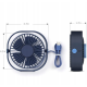 Компактний настільний вентилятор NCRealher USB, потужний, 3 швидкості