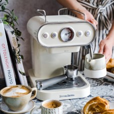 Кавоварка Vintage Cuisine з насадкою для приготування піни колір: кремовий