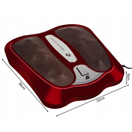 Масажер для ніг Malatec Shiatsu червоний 32 Вт Масажер для ніг Malatec Shiatsu червоний 32 Вт