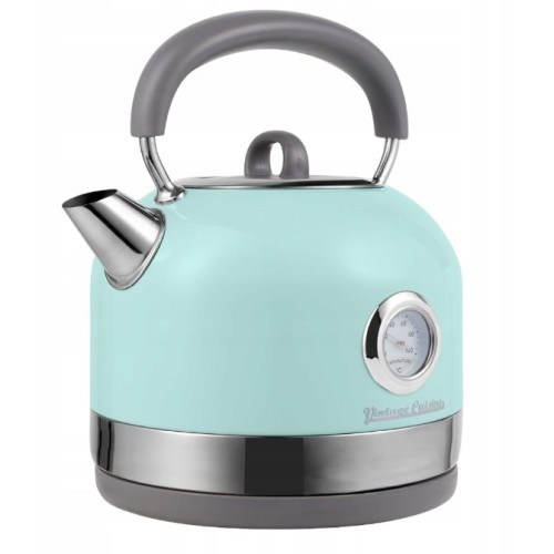Електричний чайник Vintage Cuisine з термометром м'ятний