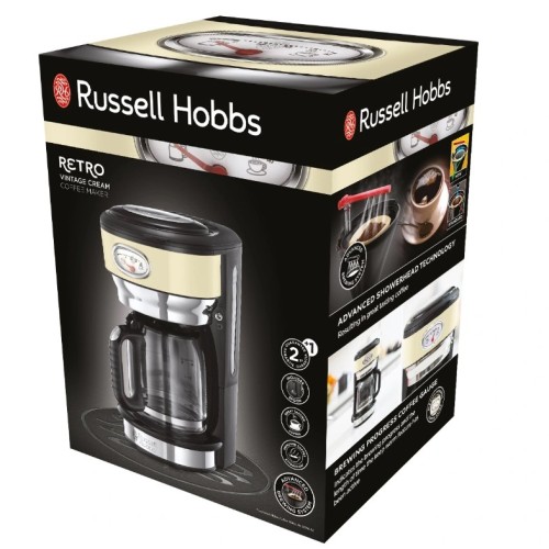 Кавоварка з фільтром Russell Hobbs 21702-56 Retro Vintage Cream Кавоварка з фільтром Russell Hobbs 21702-56 Retro Vintage Cream