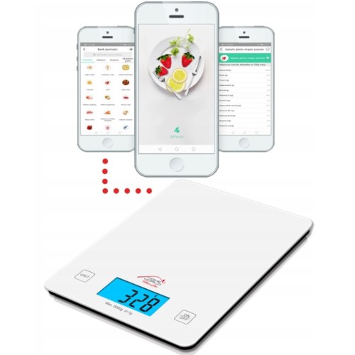 Кухонні ваги Tech-Med HW-FIT020 Білий 5 кг + BLUETOOTH Кухонні ваги Tech-Med HW-FIT020 Білий 5 кг + BLUETOOTH