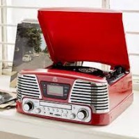 GPO Retro Memphis Black Грамофон проигрыватель виниловых дисков
