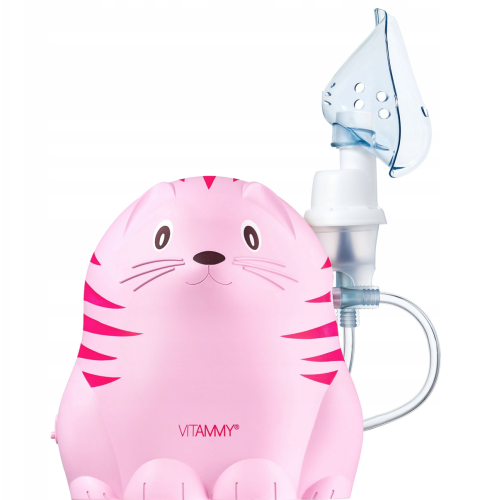 Інгалятор-небулайзер дитячий Vitammy Gattino A1503 Cat рожевий Інгалятор-небулайзер дитячий Vitammy Gattino A1503 Cat рожевий