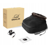 Масажер-грілка 2в1 для ніг та спини Snailax SL-552S чорний