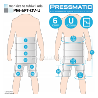 Масажер-манжет лімфодренажний для тіла Pressmatic PM-6PT-OV-U