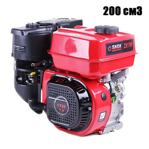 Двигун TATA 170F, 20 мм вал, 6 л.с., бензин, українська мова. Двигун TATA 170F, 20 мм вал, 6 л.с., бензин, українська мова.