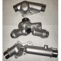 Алюмінієвий корпус термостата, BMW E34, E36, E39, E38, E46, E53, E60, M50, M52, 1990-2003, 2.0-3.0 л, бензин.