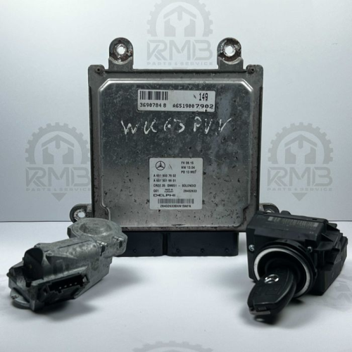 Блок керування двигуном A6519007902 для Mercedes Sprinter W906 2.2 OM651, 2010, дизель, 2.2 л. Блок керування двигуном A6519007902 для Mercedes Sprinter W906 2.2 OM651, 2010, дизель, 2.2 л.