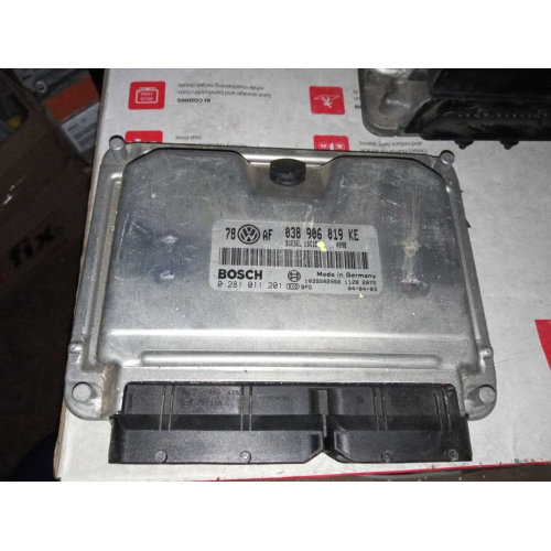 Блок управління двигуном Volkswagen Passat B5 1.9D 038906019 KE 0281011201, 2001 рік, дизель, об'єм 1.9 л. Блок управління двигуном Volkswagen Passat B5 1.9D 038906019 KE 0281011201, 2001 рік, дизель, об'єм 1.9 л.