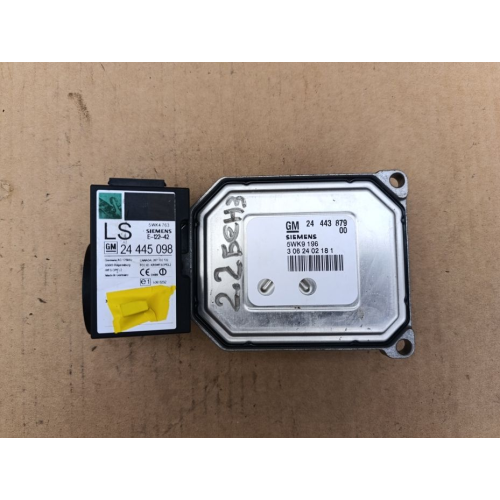 Блок управління двигуном Opel Omega b 2.2 16V 24 443 879 - 5WK9196, 1999 рік, 2.2 л, бензин. Блок управління двигуном Opel Omega b 2.2 16V 24 443 879 - 5WK9196, 1999 рік, 2.2 л, бензин.