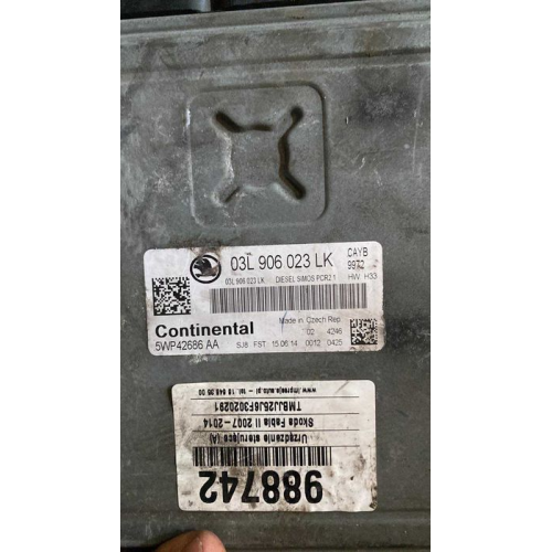 Блок управління двигуном VAG 03L906023LK для дизельного 1.6 TDI, випущений в Україні. Назва: Блок управління двигуном VAG 03L906023LK. Модель: 1.6 TDI. Рік випуску: в Україні. Об'єм двигуна: дизельний. Блок управління двигуном VAG 03L906023LK для дизельного 1.6 TDI, випущений в Україні. Назва: Блок управління двигуном VAG 03L906023LK. Модель: 1.6 TDI. Рік випуску: в Україні. Об'єм двигуна: дизельний.