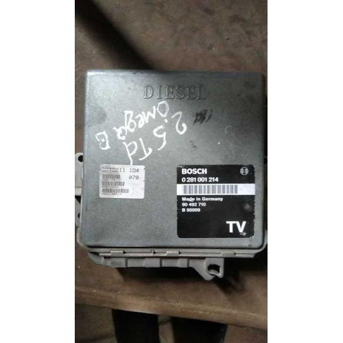 Блок управління двигуном Opel Omega B 2.5TDI 0281001214 90492710 TV, 1999 рік, 2.5 л, дизель. Блок управління двигуном Opel Omega B 2.5TDI 0281001214 90492710 TV, 1999 рік, 2.5 л, дизель.