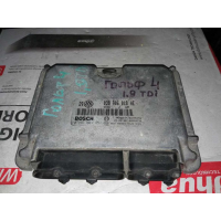 Блок управління двигуном Volkswagen Golf 1.9TDI 038906018AE 0281001851, 2001 рік, 1.9 л, дизель.